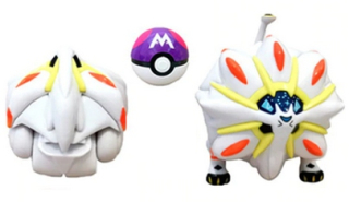 Pokémon - Pokeball Clip + Skladacie figúrky Pokemon Solgaleo