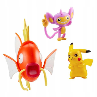Pokémon: 3 figúrky - Magikarp, Aipom a Pikachu
