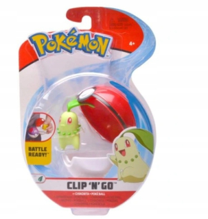 Pokémon - Pokémon Clip n Go Poké ball Pokéballov Chikorita