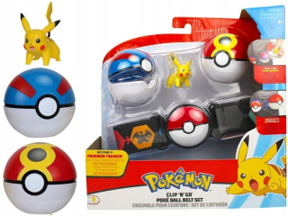 Pokémon - Pokemon Clip'N'go Poke ples Belt 4 Pokéball