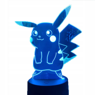 Pokémon - Pokemon Go Pikachu Night Lampa 3D LED pre darček