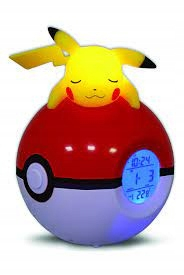 Pokémon Pikachu Clock Radio S nočné lampičky