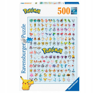Pokemon Puzzle Ravensburger 500 EL Poster Číselné údaje