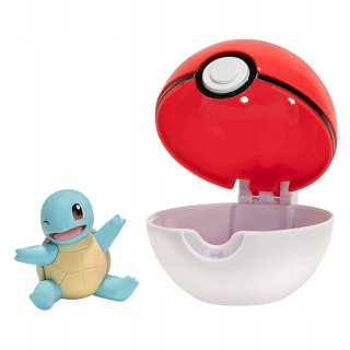 Pokémon: figúrka + loptička: Squirtle + Poke Ball