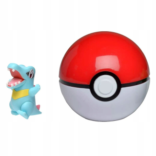 Pokemon: figúrka + lopty: Totodile + Poke ples