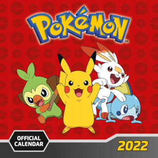 Pokémon nástenný kalendár 2022 ako ORIGINÁLNY darček