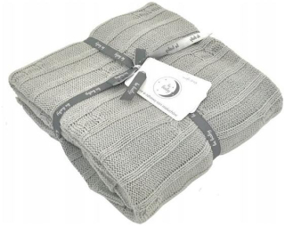 Prikrývka, prehozy na posteľ - Poldaun back Babby Gray 75/100 bavlna
