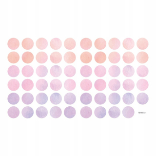Samolepky do detskej izby - Polka Dot Dot Wall Sticker PVC steny slepky na stenu Nordic