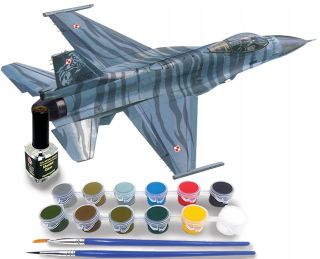 Poľský F-16 Demo Tiger na lepenie + laky, lepidlá
