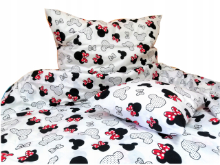 Minnie mouse - Posteľná obliečka 100%bavlnená Mickey Mouse 120x160 +1x40x60