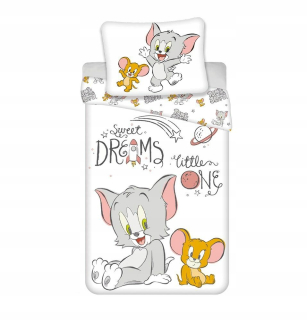 Detský set paplón, vankúš - 100x135 detská obliečka Minnie krásne