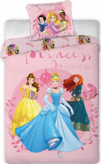 Detský set paplón, vankúš - Posteľná bielizeň 140x200 Disney princezná princezná