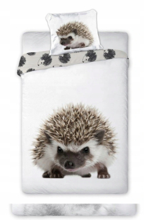 Detský set paplón, vankúš - Posteľná bielizeň 160x200 bavlna Hedgehog