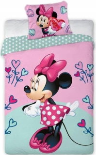 Detský set paplón, vankúš - Posteľná bielizeň 160x200 Minnie Mouse