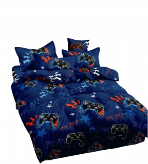 Detský set paplón, vankúš - Bavlnená podstielka 140 x 200 duchovných koní Mustang
