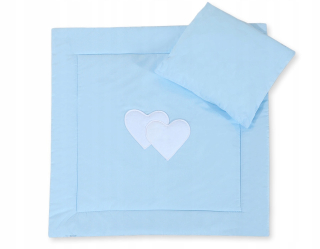 Baldachýn nad postieľku - Posteľná bielizeň 2-CZ 75x75 cm novorodenecké sŕdc- srdcia č.