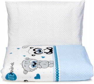 Detský set paplón, vankúš - 140x200 Minecraft Gamer Blue Bedding MNC 282
