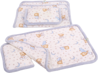 Perinky do kočíka - Bobo posteľná bielizeň pre vozík Cradle Cotton Bear Bear na Ecru