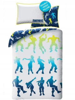 Detský set paplón, vankúš - Bavlnená podstielka Fortnite Game 140x200 cm + sear