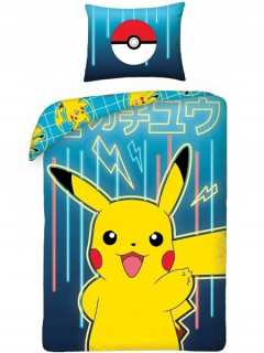 Bavlnené obliečky Pokemon Pikachu 140x200