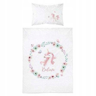 Detský set paplón, vankúš - Bambus idyll Unicorn 100x135 2cz posteľná bielizeň