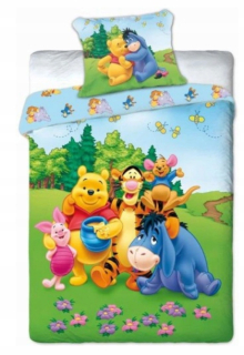 Detský set paplón, vankúš - Posteľná bielizeň tiger Pú 160x200