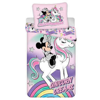 Detský set paplón, vankúš - Bavlnená podstielka 140x200 + 50x70 Minnie Mouse
