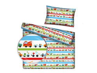 Detský set paplón, vankúš - Bavlnená obliečka 120x160 50x60 pre deti 088