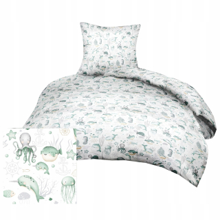 Detský set paplón, vankúš - Bobo Bedding Bobo 80x220 CM Leśna Polana