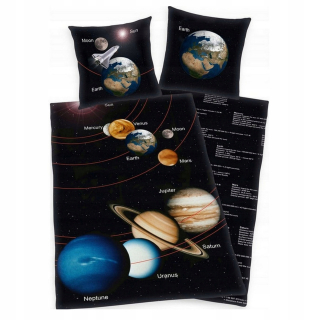 Detský set paplón, vankúš - Planet z bavlny Planet 140x200 mládež