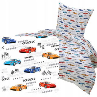 Detský set paplón, vankúš - Posteľná bielizeň 160x200 pre detskú mačku mačiatko biele
