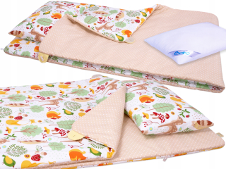 Detský set paplón, vankúš - Prikrývka a anti -allergický vankúš pre posteľ 120