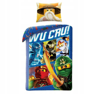 Detský set paplón, vankúš - Lego Ninjago 140x200 Detská posteľná bielizeň