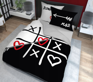 Detský set paplón, vankúš - Holandská posteľná bielizeň 160x200 Manžel a manželka