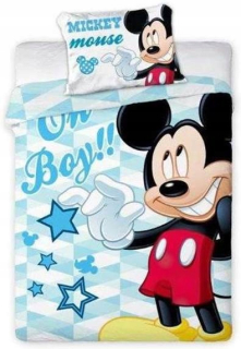 Detský set paplón, vankúš - Detská posteľná obliečka 100x135 Mickey Mouse on Boy
