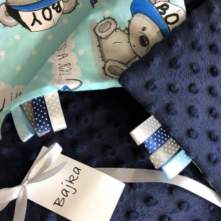 Perinky do kočíka - Vankúš pre posteľnú bielizeň pre košík na vozík 75x100 2ele Minky