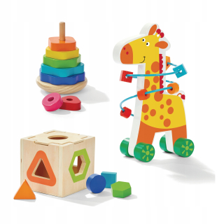 Profesor Žirafa Sada triedičky a Edu Puzzle