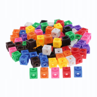 Predškolská blokovanie Math Link Cubes