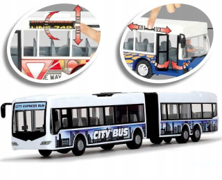 Kĺbový autobus City Express 46cm White Dickie