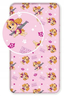 Paw Patrol - Bavlna list s gumou 90x200 Dog