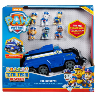 Paw Patrol - PSI Patrol - Team Chase Vehicle + 6 figúrky