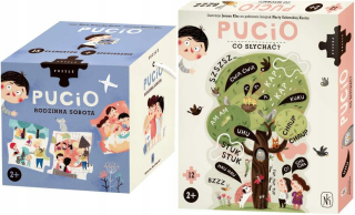 Puči. Rodina v sobotu + puču. Čo sa deje? skladačka