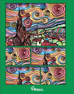 Box Colorvelvet van Gogh hviezd
