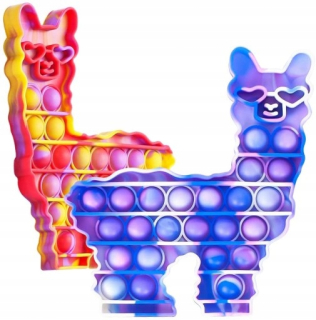 Push Bubble Pop Je Fidget Zmyslové hračky Alpaca 2ks