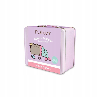 Pusheen - výšivka sada v kovovej krabici