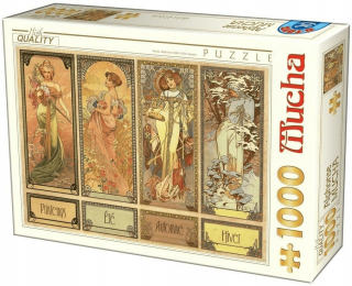 Puzzle 1000 Alfons Mucha, Four Seasons,