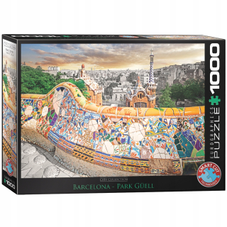 Puzzle 1000 Barcelona Park Güell 6000-0768 moderná spoločenská hra