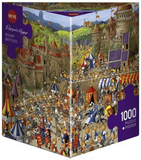 Puzzle 1000 Bitka u králikov (Puzzle + plagát)
