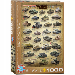Puzzle 1000 tanky druhej svetovej vojny 6000-0388 E