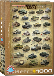 Puzzle 1000 tanky druhej svetovej vojny 6000-0388